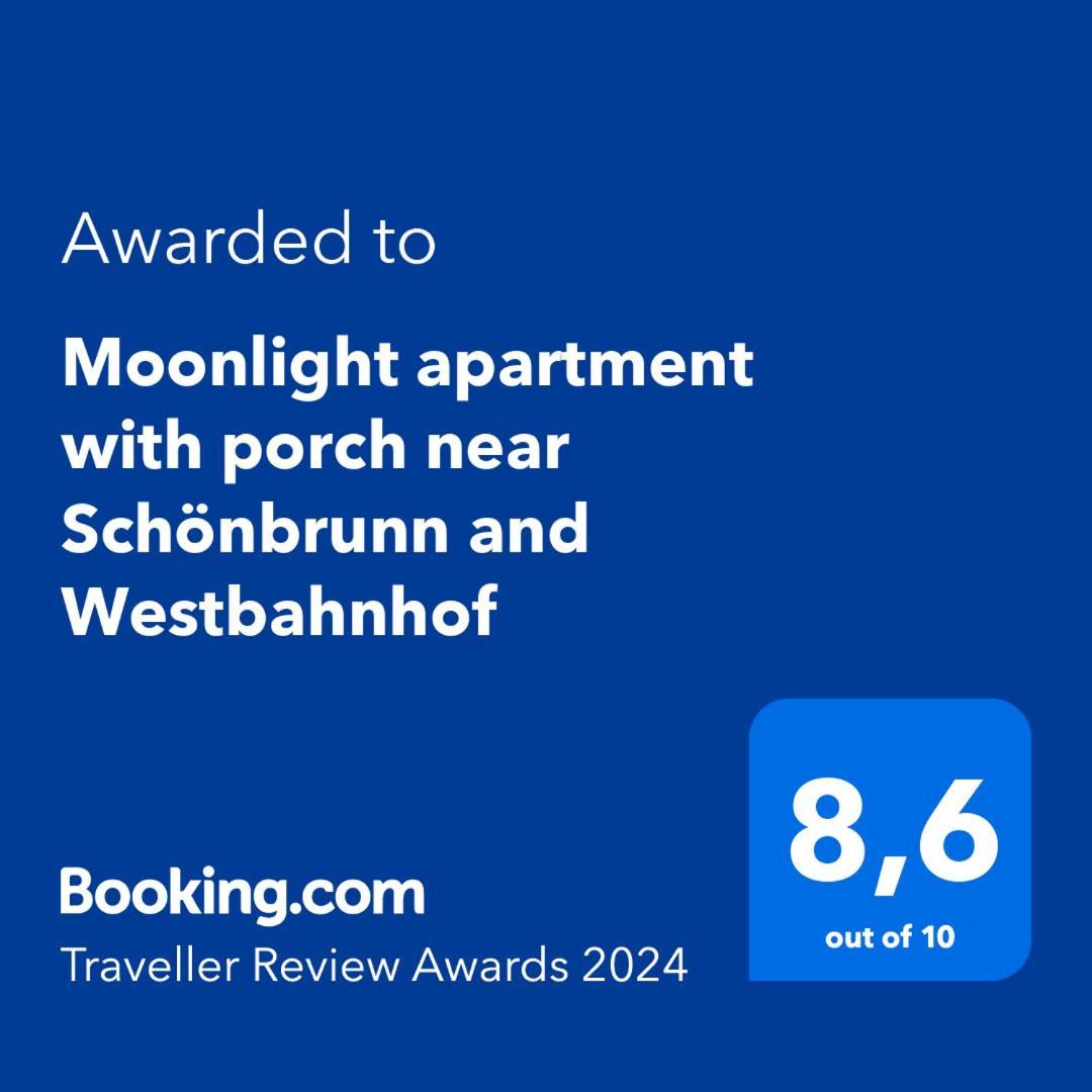 Moonlight Apartment With Porch Near Schoenbrunn And Westbahnhof Viena Exterior foto